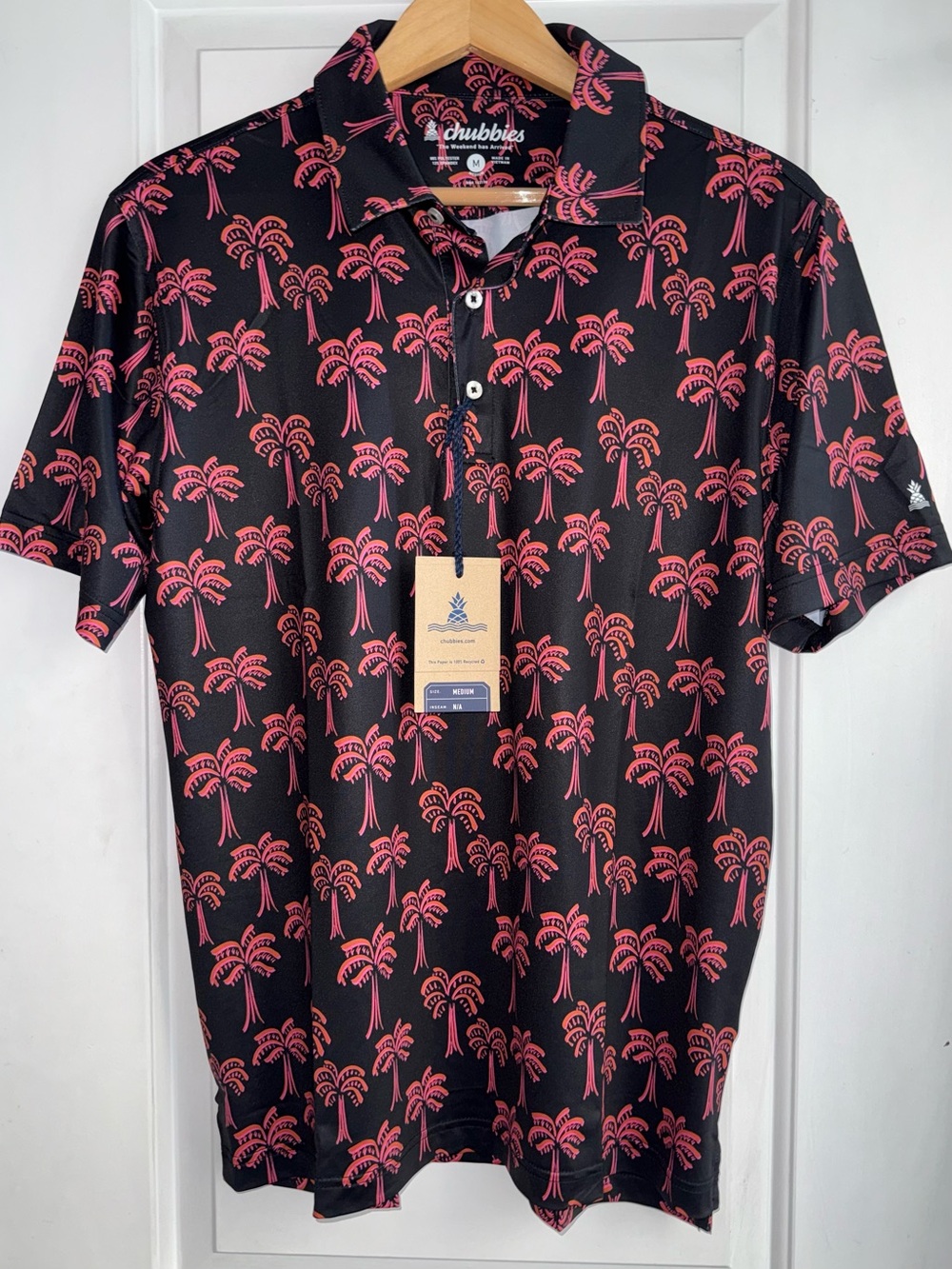 🌴NWT Chubbies "The Tropical Night" Performance Polo Shirt - Picture 3 of 8